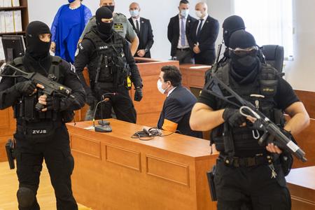 Marian Kočner before the verdict. 