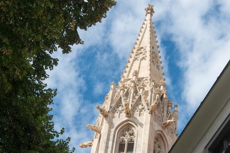 The restored tower of the Franciscan Church.