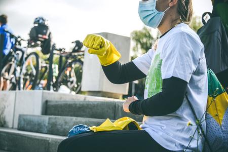 About 70 volunteers helped the Cyklokuchyňa community cycling centre in Bratislava.