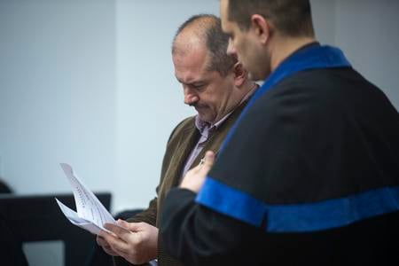 Marian Kotleba in the court.