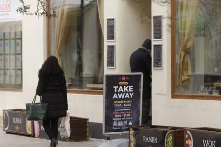 A restaurant providing takeaways in Nitra.