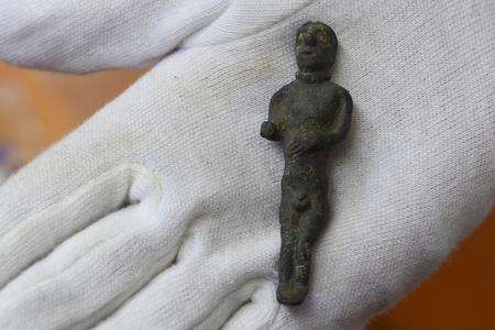 Archaeologists discover Bronze Celtic statue with golden eyes