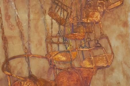 She grows rust at home and paints with it