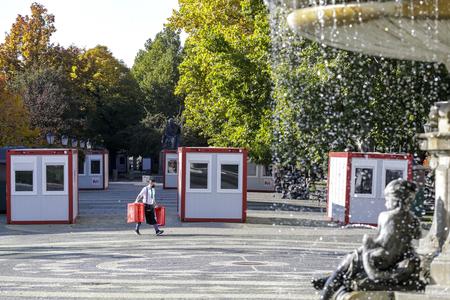 Mobile sampling points at Hviezdoslavovo Square in Bratislava