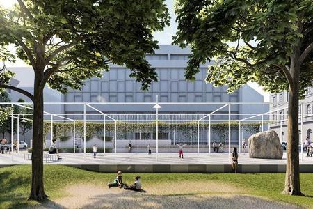Design of Komenského Square as proposed by Totalstudio architects.