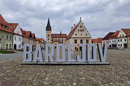 Bardejov, eastern Slovakia, is another town to have a giant sign placed in its town centre.