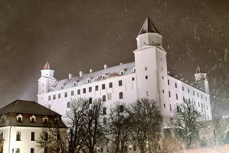 Snow has arrived in Bratislava