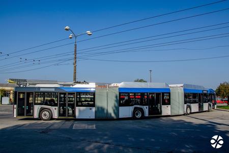 Bratislava is testing a 24-metre double articulated trolley bus.
