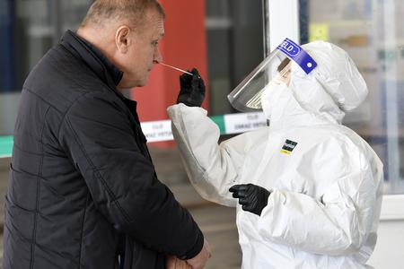 The testing on the border crossing in Vyšné Nemecké.