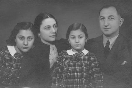 The Kováčik family with Dolly, left and Bibiana, in the middle. 