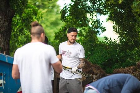 Volunteers at the Centre for Families in Dúbravka, Bratislava.