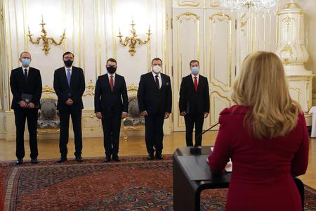 President Zuzana Čaputová handed credentials to five new ambassadors to key postings. 