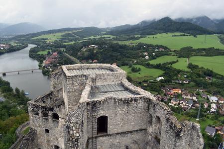A view from Strečno Castle.