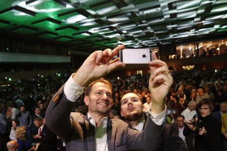 Igor Matovič celebration his election victory on March 1, 2020. 