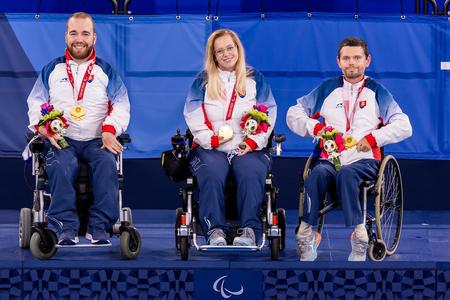 The golden team (l-r): Samuel Andrejčík, Michaela Balcová and Martin Strehársky.