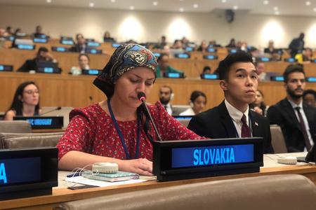 Slovakia's former UN youth delegate Petra Pauerová.