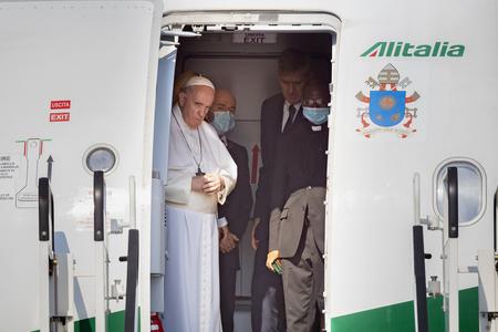 Pope Francis visits Slovakia for the first time.