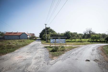 The crossroad in Martinová. 
