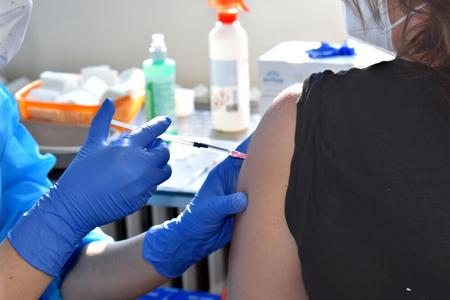 Vaccination of teachers in Košice. 