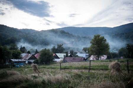 The village of Topoľa, one of many in Poloniny.