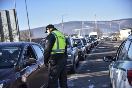 The police controls on Bratislava-Berg border crossing.