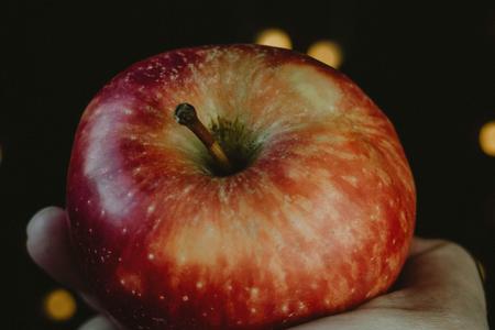 An apple tasted sweet, but not like an apple. 