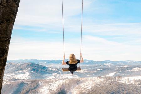 Swinging into the sunset in Kysuce