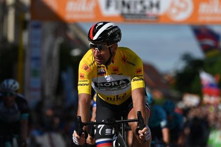Slovak cyclist Peter Sagan at the last stage of Around Slovakia.