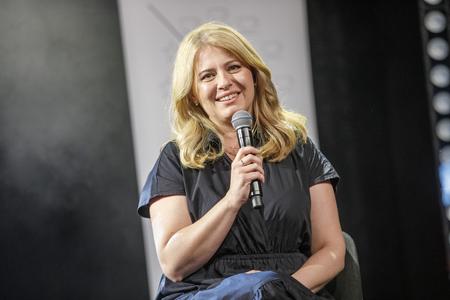 Zuzana Čaputová at the Pohoda music festival. 