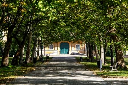 Pictured: The manor house and park in Malacky.