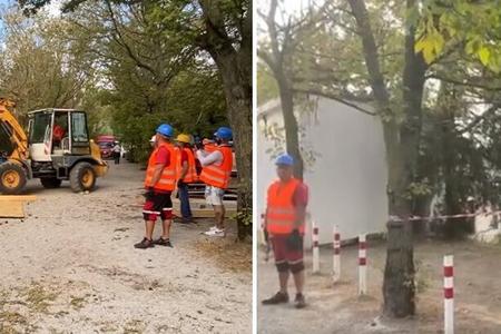 Removal of the illegal structure from the Zlaté Piesky recreational area. 