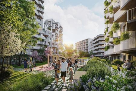 Čerešne residential project in Bratislava.