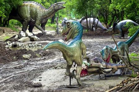 There used to be a dinopark in Bratislava Zoo.