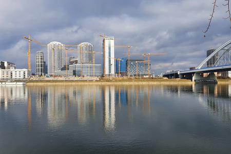The skyline of Bratislava has been changing rapidly.