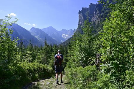 The valley of Bielovodská dolina in the High Tatras.