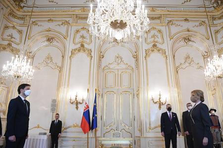 President Zuzana Čaputová appoints the cabinet of Eduard Heger. 