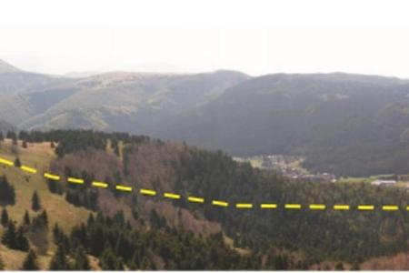 An approximate plan of where the zipline should lead.