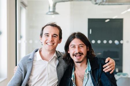 Tomáš Halgaš (l) and Nick D’Aloisio