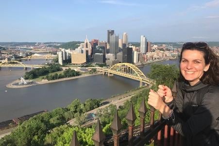 Renáta Kamenárová teaches Slovak at the University of Pittsburgh. She has also co-written several "Krížom krážom" textbooks, which are used by those teaching Slovak to foreigners. 