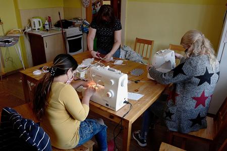 Sewing and distributing face masks was one of the most frequent volunteering activities during the first wave of the pandemic. 