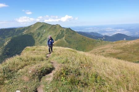 Between Veľký and Malý Kriváň in Malá Fatra mountain range