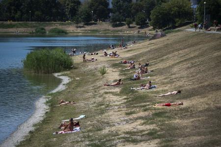 Lake Kuchajda in Bratislava.
