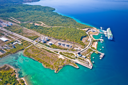 The LNG terminal on the Croatian island of Krk.