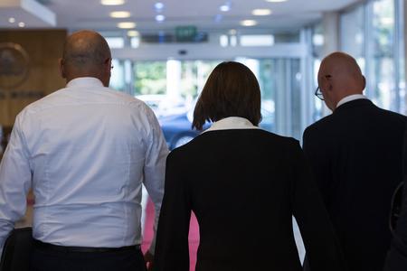 Economy Minister and SaS leader Richard Sulík, Justice Minister Mária Kolíková and Education Minister Banislav Gröhling leaving a press conference after an inconclusive meeting of the coalition on Friday, August 26.