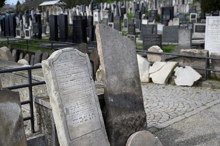 About 450 historical tombstones were unearthed at the Orthodox Jewish cemetery in Bratislava. 