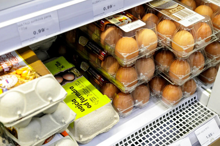 Eggs are among the goods where inflation is the most pronounced in Slovakia.