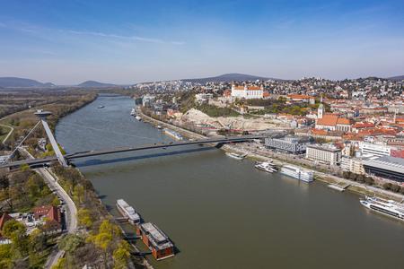 A panoramic view of Bratislava.