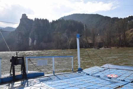 A ferryboat on the Váh river.