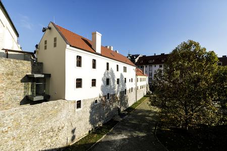 Exterior of the historical building on Rudnay Square in Bratislava after its reconstruction.