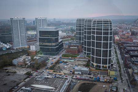 The Sky Park towers.